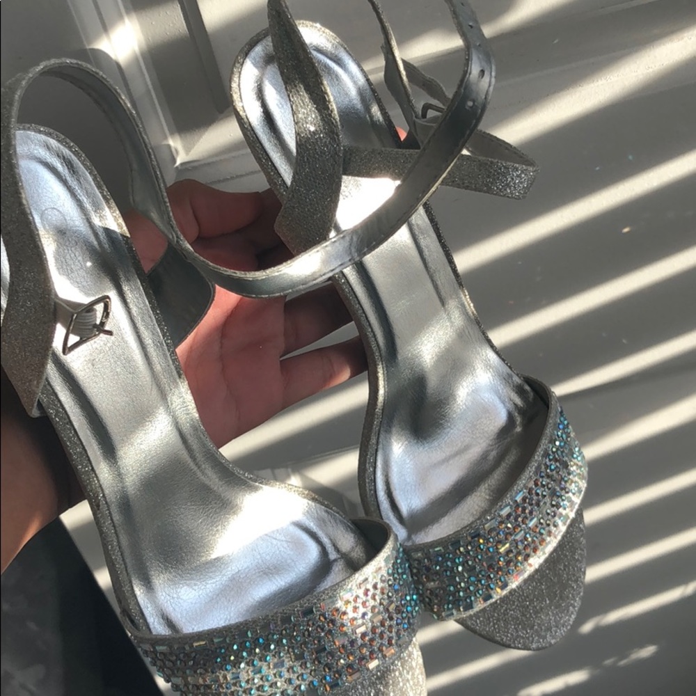 Silver shoes